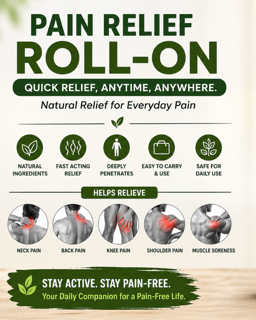 Pain Relief Roll-On: Quick, Mess-Free Solution for Everyday Pain