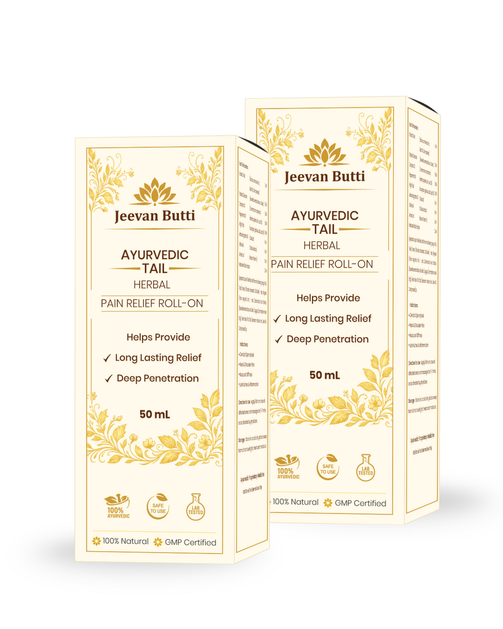 Pain Relief Roll-On Oil – For Knee, Neck, Shoulder & Migraine Relief ( PACK OF 2 )