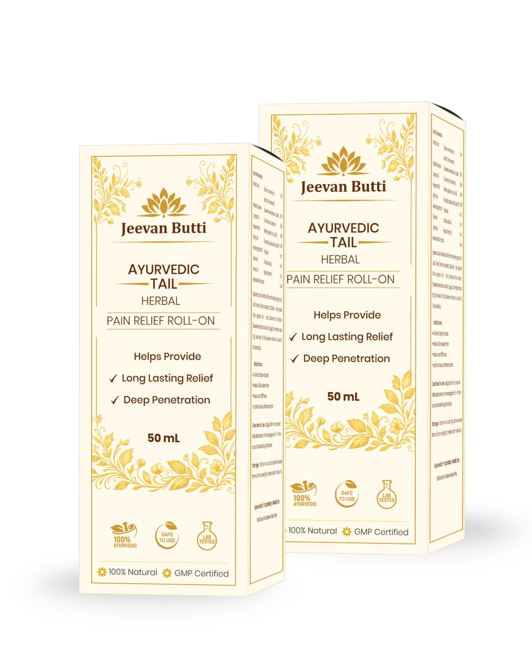 Pain Relief Roll-On Oil – For Knee, Neck, Shoulder & Migraine Relief ( PACK OF 2 )