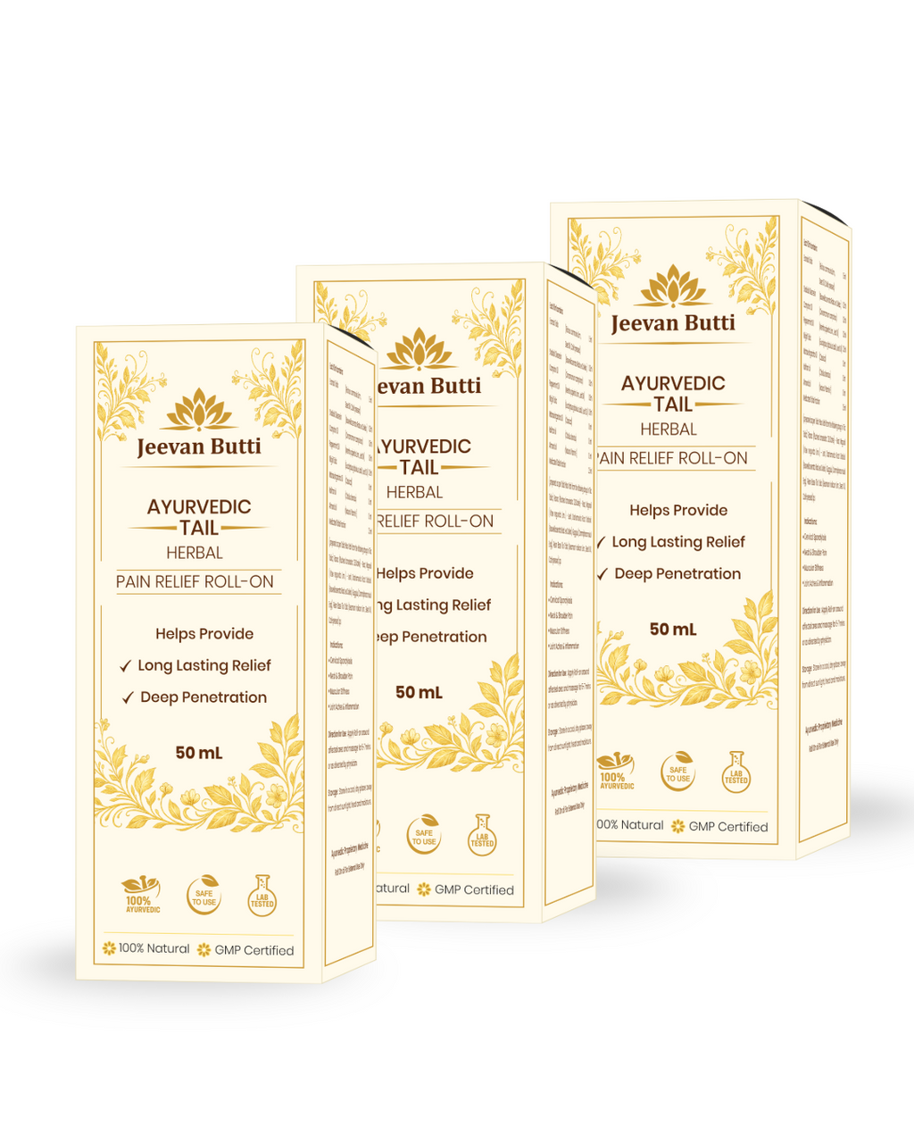 Ayurvedic Pain Relief Roll On ( PACK OF 3 )