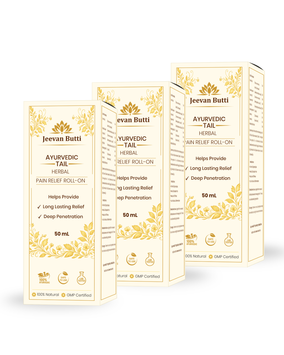 Ayurvedic Pain Relief Roll On ( PACK OF 3 )